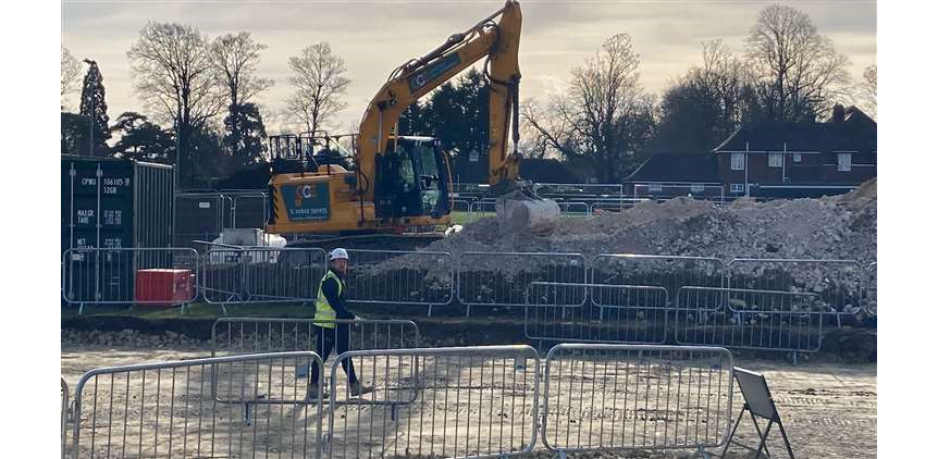 Construction begins on new School extension - February 2023
